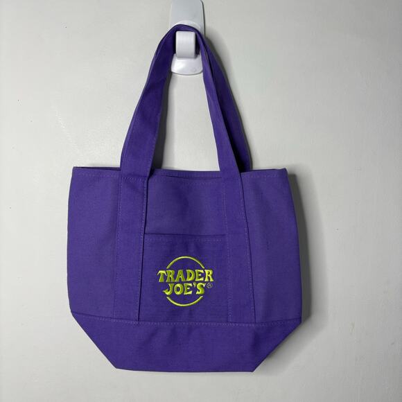LOT 2x — Trader Joe’s Canvas MINI Tote Bag — Halloween Trick or Treat Multicolor - Picture 8 of 12